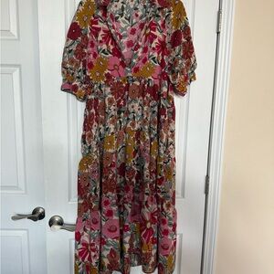 Natural Life Rebecca Midi dress Floral pattern size XL